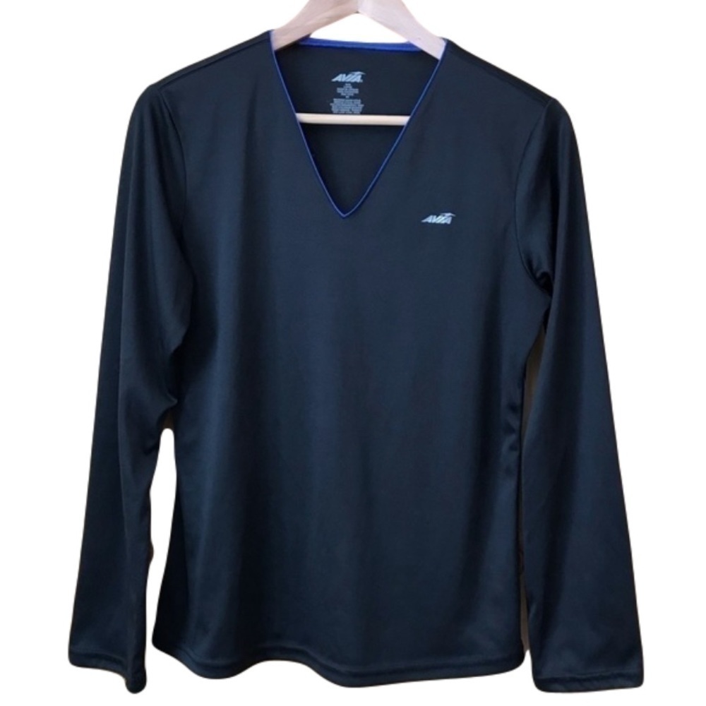 AVIA base layer long sleeve v-neck performance wear active top size large